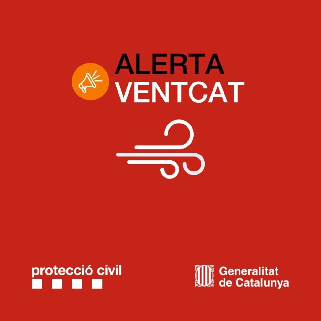 Activada la alerta por fuertes rachas de viento desde este miércoles en Barcelona y Tarragona
