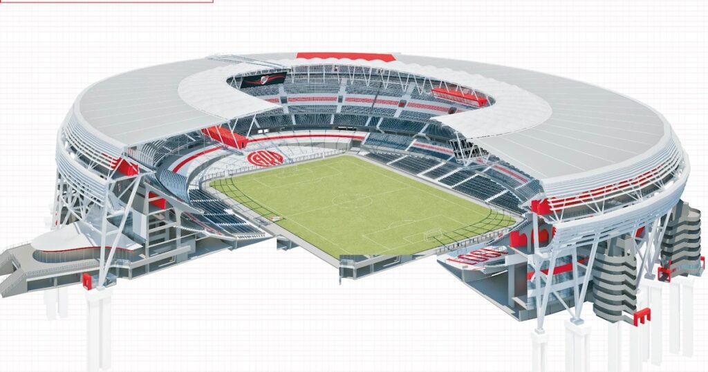 River Plate difundió nuevas imágenes de la reforma del Monumental: los detalles de la obra de ampliación y el techado