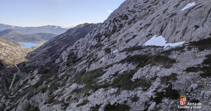 Rescatan a un montañero herido tras sufrir una caída en el Pico Espigüete, en Palencia