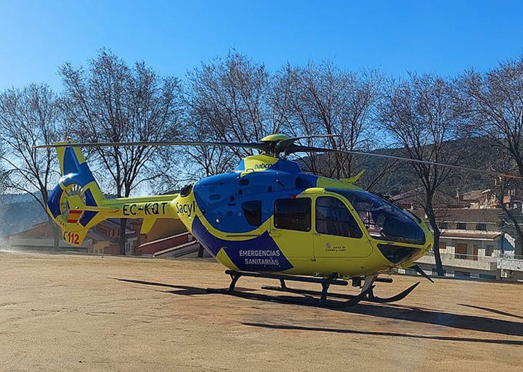 Herida inconsciente una persona tras caer un vehículo en el arroyo de Carramingo en Prádena (Segovia)