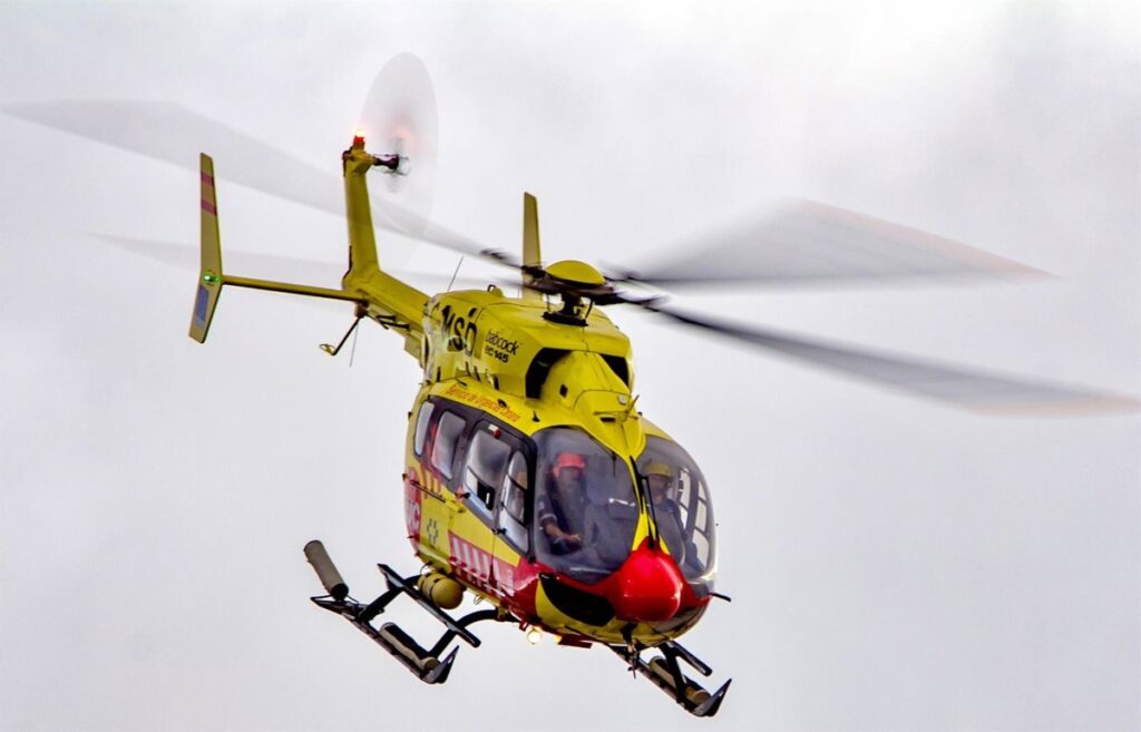 Evacuado en helicóptero un ciclista herido grave tras sufrir una caída en Vilaflor (Tenerife)