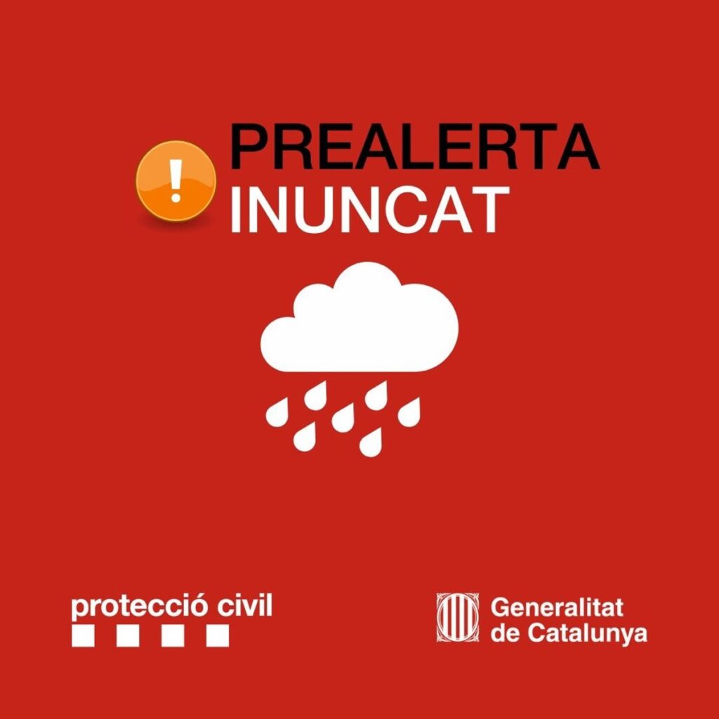 Protecció Civil pone en prealerta el Inuncat por tormentas en Catalunya y pide prudencia