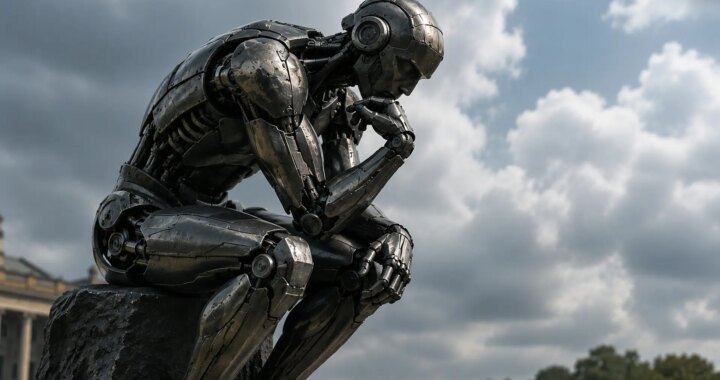 Imagen de una inteligencia artificial mejorándose a sí misma de forma recursiva