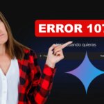 Imagen de un robot con problemas técnicos, 'Error 1076' en pantalla