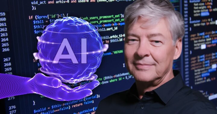 Anders Hejlsberg, creador de TypeScript, hablando sobre la IA en una imagen de conferencia