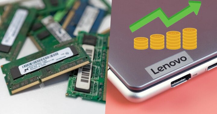 Gráfica de precios de la RAM subiendo con una flecha roja hacia arriba