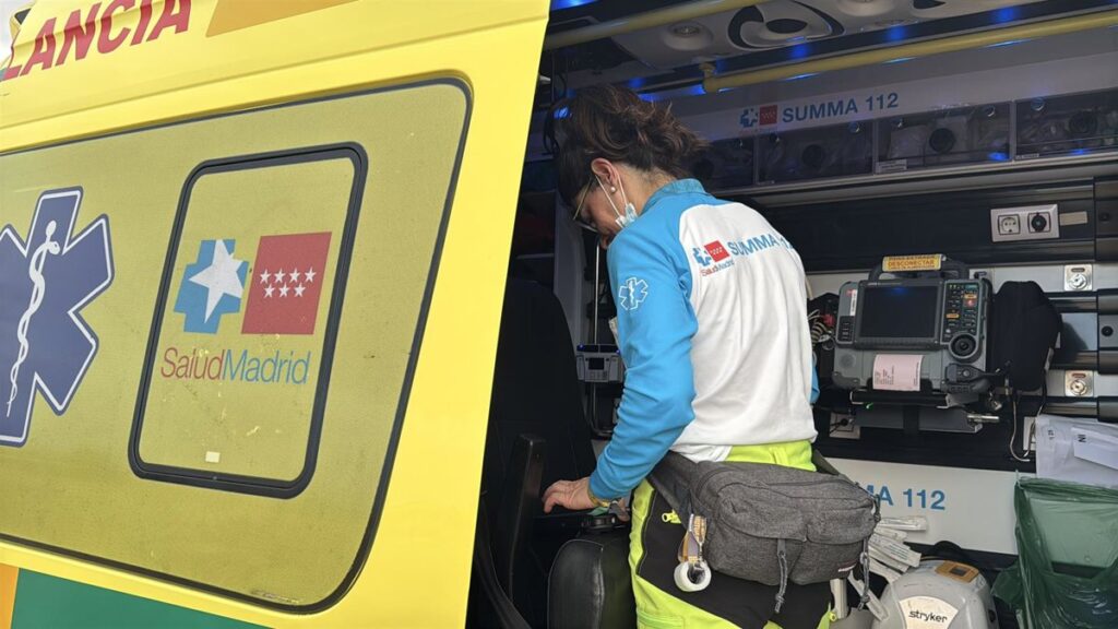 Imagen de un accidente de moto con una 'colisión grave' en Fuente El Saz de Jarama